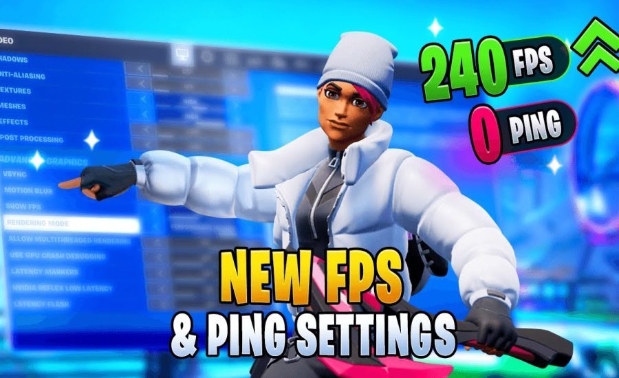 BOOST Your FPS & PING With The PERFECT SETTINGS In Fortnite Chapter 3 Season 3!