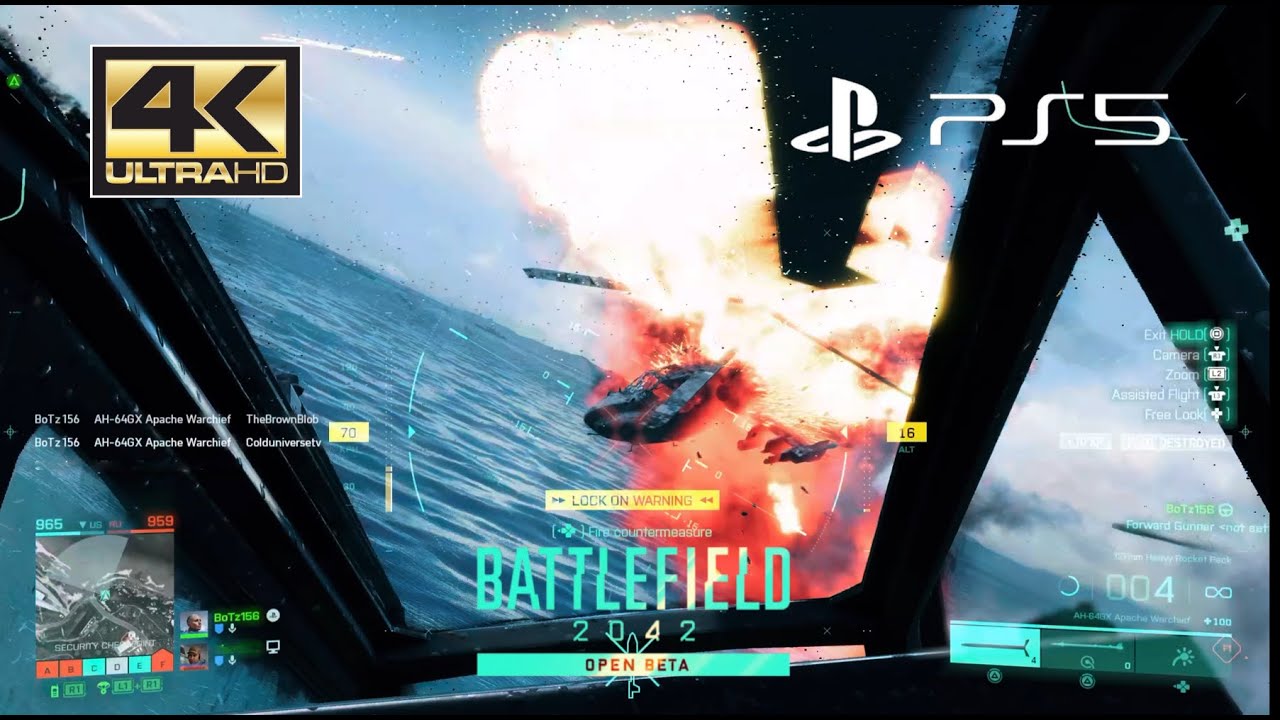 Battlefield 2042 Open Beta | APACHE Gameplay | PS5 4K