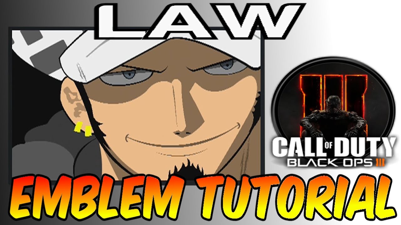 Black Ops 3 Emblem Tutorial Trafalga Law