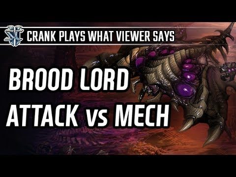 Brood Lord attack vs mech in Zerg vs Terran l StarCraft 2: Legacy of the Void l Crank