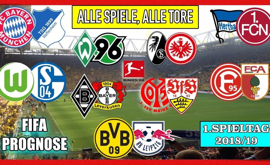 Bundesliga 1.Spieltag - Zusammenfassungen I Fifa Prognose 2018/19 I Deutsch (HD)