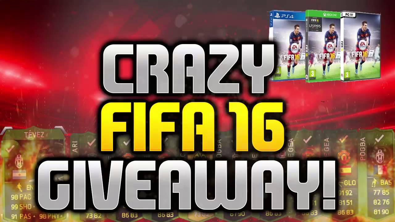 CRAZY FIFA 16 DELUXE GIVEAWAY RESULTS"