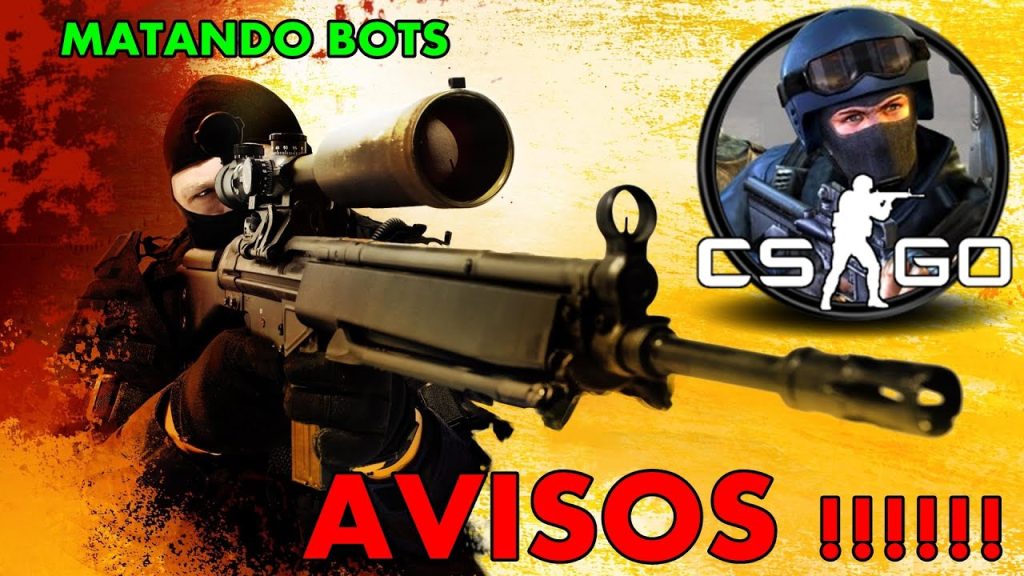 CS Go -- Jogando Uma Partida Com Bots -- Bots Me Chamanam De Hacker -- AVISOS !!!!!!