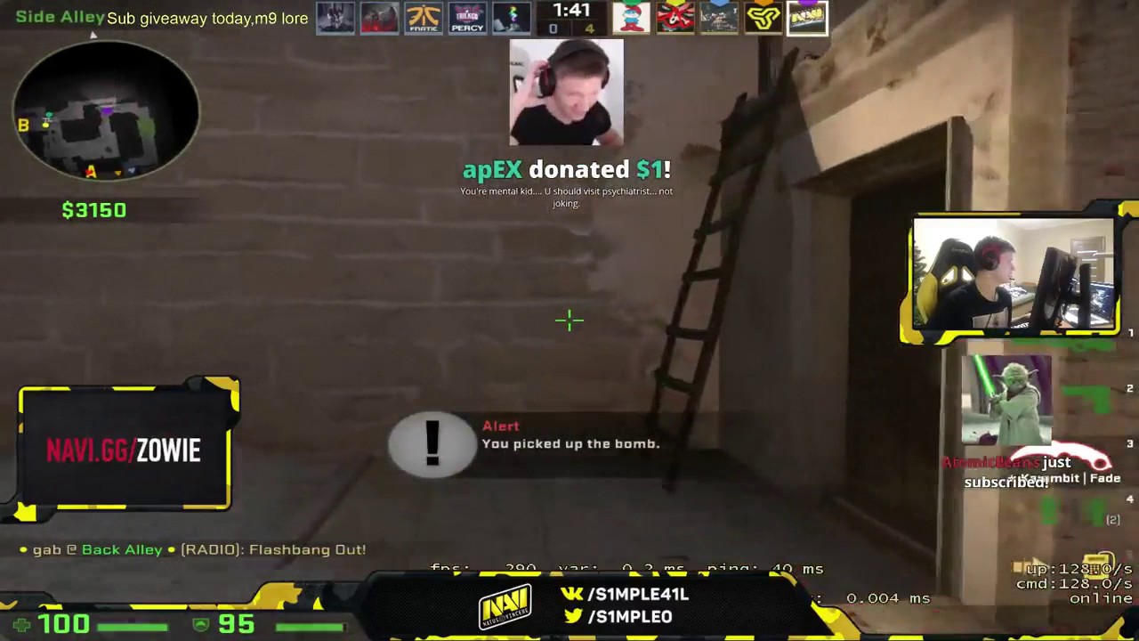 CSGO - APEX TOXIC TO S1MPLE??