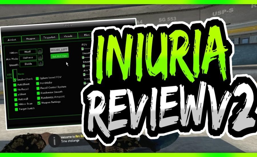 CS:GO | Iniuria Review V2 -  Aimbot/Weapons/Triggerbot/Visual/Mics | Thanks For 13000 Subscribers!!