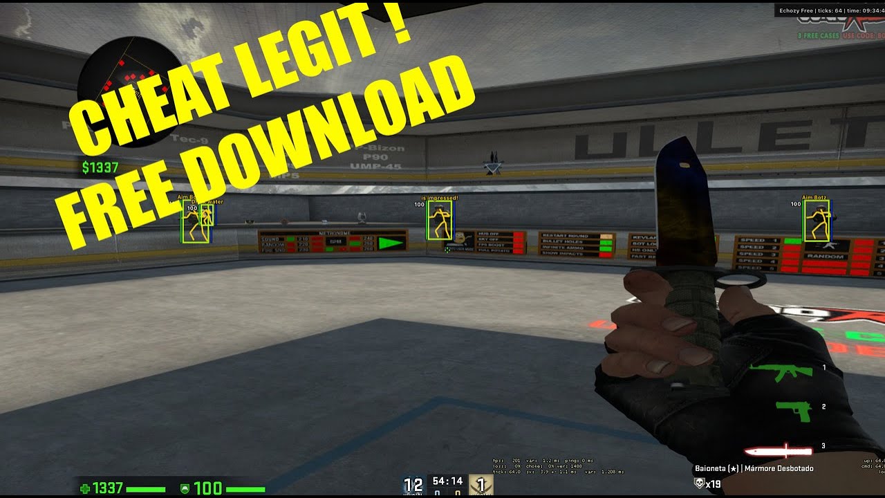 CS:GO : LEGIT CHEAT ! FREE DOWNLOAD + WALL / AIMBOT / SKINCHANGER ! ( INVENTORYCHANGER ) 09/07/2022