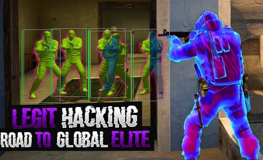 CS:GO | LEGIT Hacking - ROAD TO GLOBAL ELITE! // HE STARTED RAGE HACKING