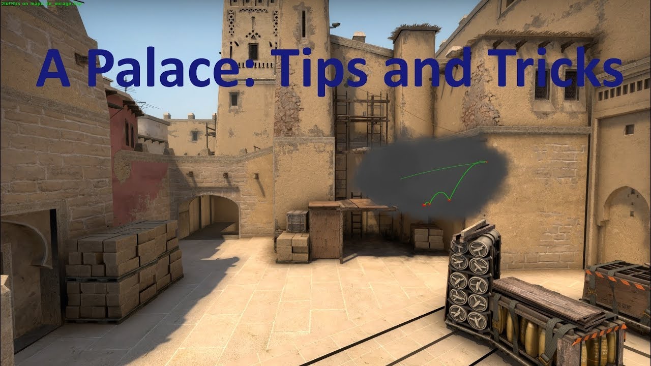 CS:GO: Nades from Palace (One way smoke!) - Tips and Tricks for Palace control on Mirage