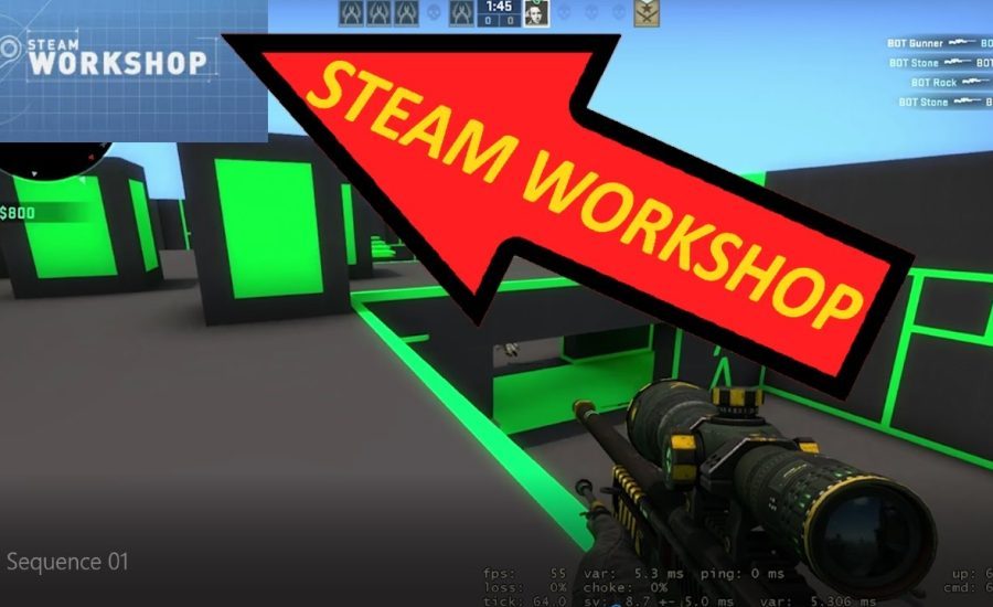 CS:GO WORKSHOP & Setting up Bots **TUTORIAL**