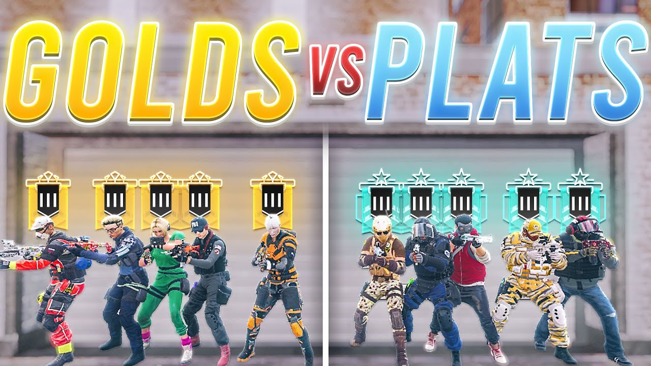 Can 5 Golds Beat 5 Plats In Rainbow Six Siege?