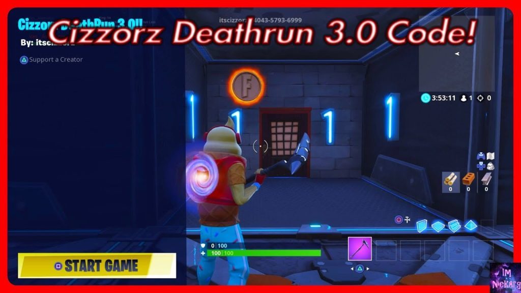 Cizzorz Deathrun 3.0 COURSE CODE! | Fortnite Battle Royale