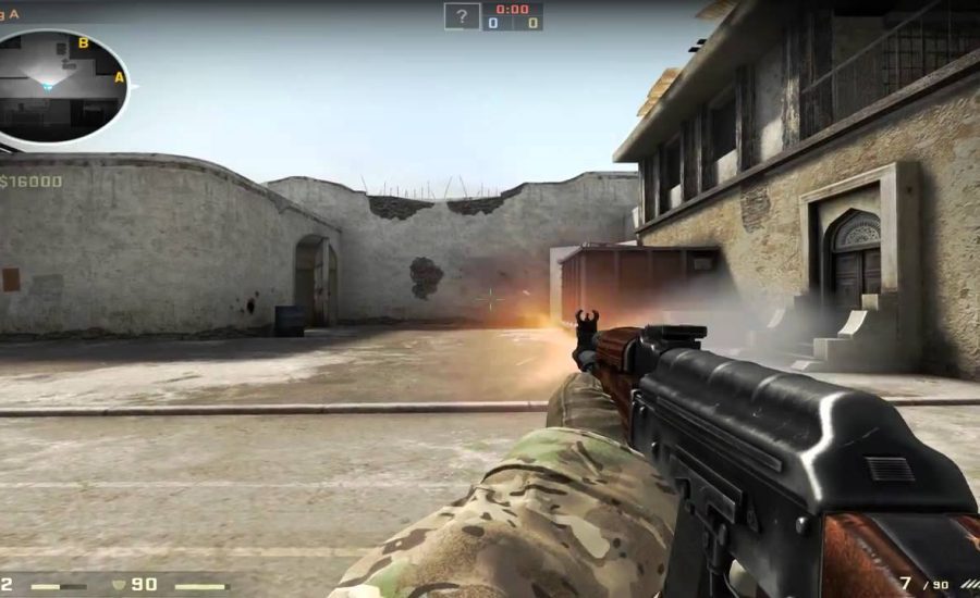 Counter Strike :  Global Offensive Gameplay Commentary - AK47 Gun Recoil Testing