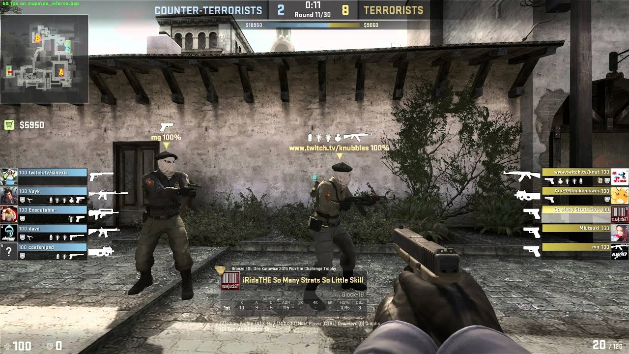 Crazy Counter Strike Global Offensive Strats WE WON!