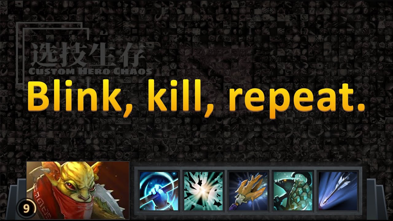 DOTA 2 - CUSTOM HERO CHAOS - Blink, kill, repeat