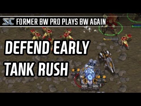 Defend early tank rush in Protoss vs Terran l StarCraft: Brood War l Crank