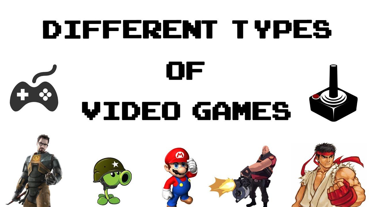 Different types of Video games