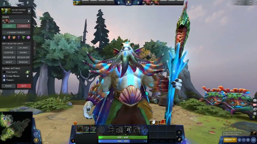 Dota 2 Natures Prophet Most Versatile Hero Set