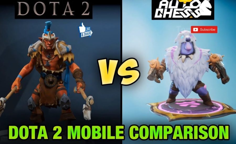Dota 2 vs Auto Chess Mobile Video Comparison - Dota 2 Mobile