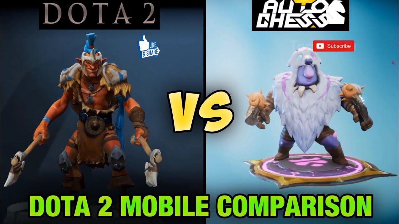 Dota 2 vs Auto Chess Mobile Video Comparison - Dota 2 Mobile
