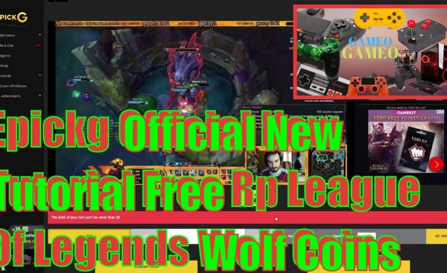 Epickg Official New Tutorial Free Rp League Of Legends   Wolf Coins =} Get Free Rp Leage Of Legends