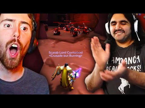 Esfand & Asmongold Do Their FIRST TBC Dungeon! PROT PALADIN IS OP!! | Burning Crusade Classic Beta