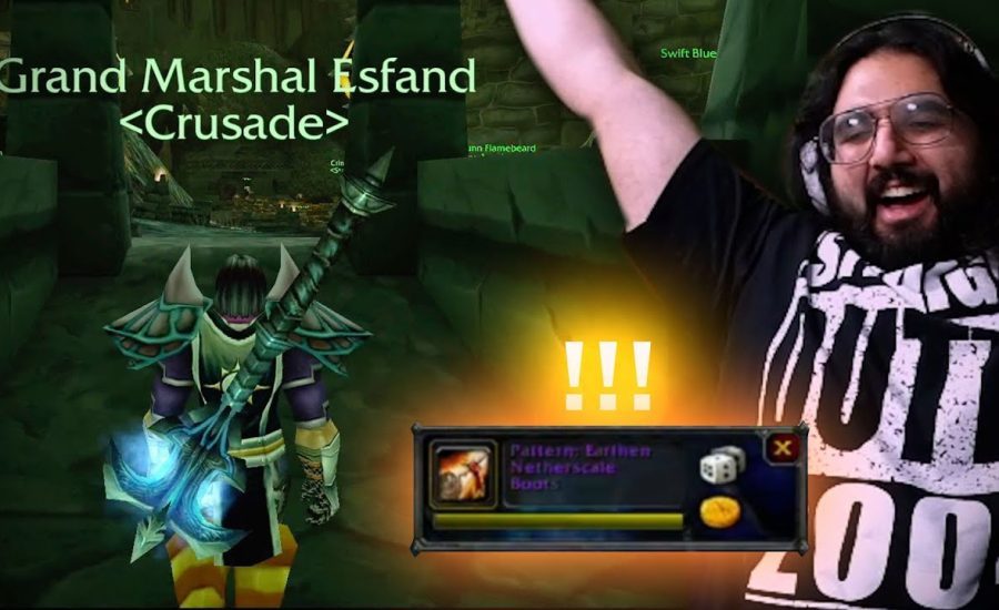 Esfand hits 70 and 1st Epic Loot drops! | Burning Crusade Classic