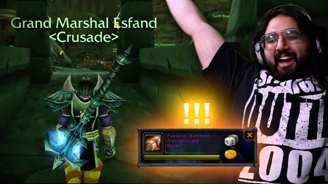 Esfand hits 70 and 1st Epic Loot drops! | Burning Crusade Classic