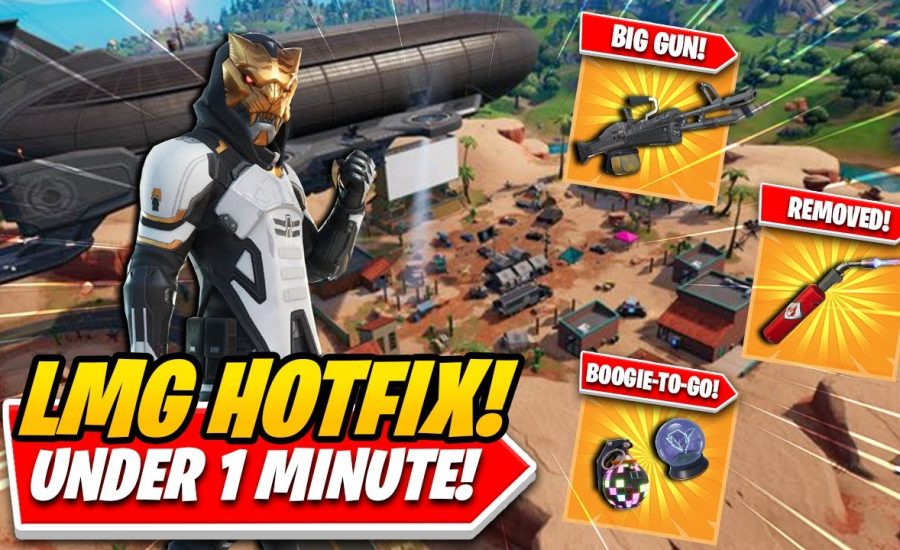 Everything You Need To Know About The FORTNITE LMG HOTFIX In Under 1 Minute!