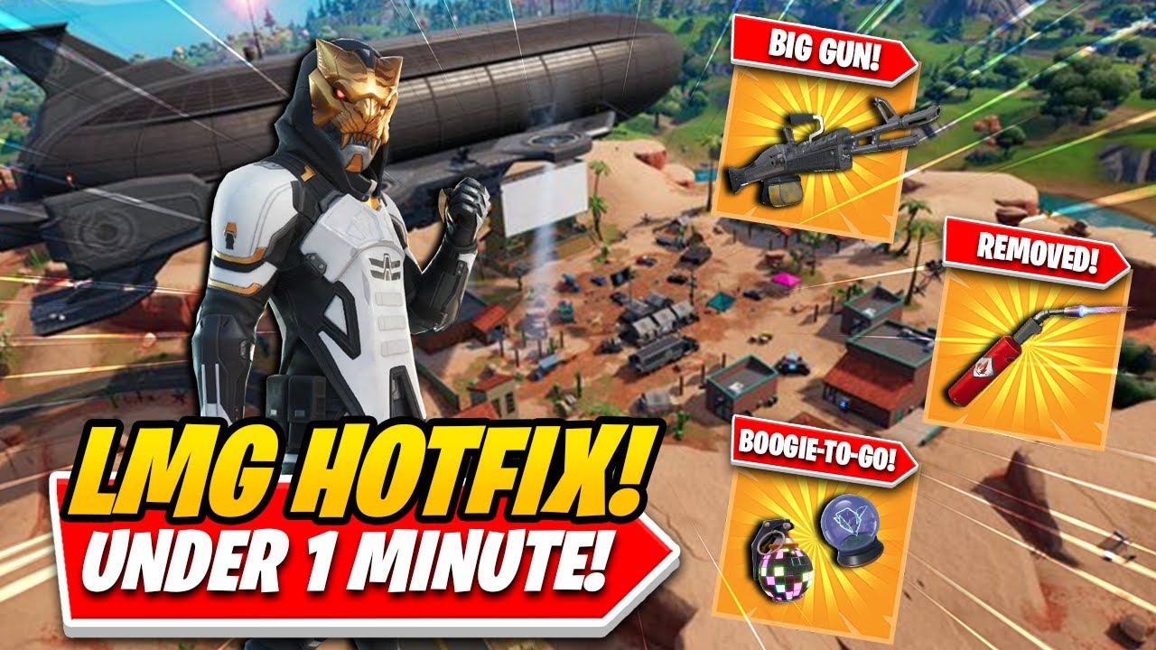 Everything You Need To Know About The FORTNITE LMG HOTFIX In Under 1 Minute!