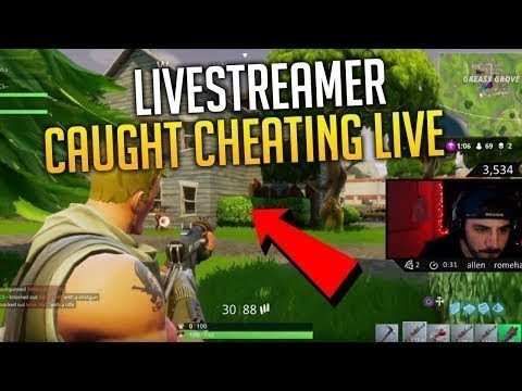 FAMOUS FORTNITE LIVE STREAMER CAUGHT CHEATING!