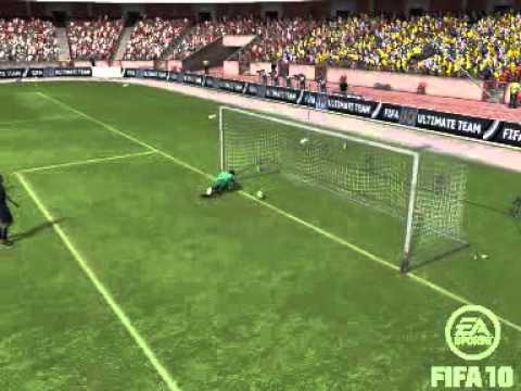 FIFA 10 - Robin van Persie hits player in goal celebration!