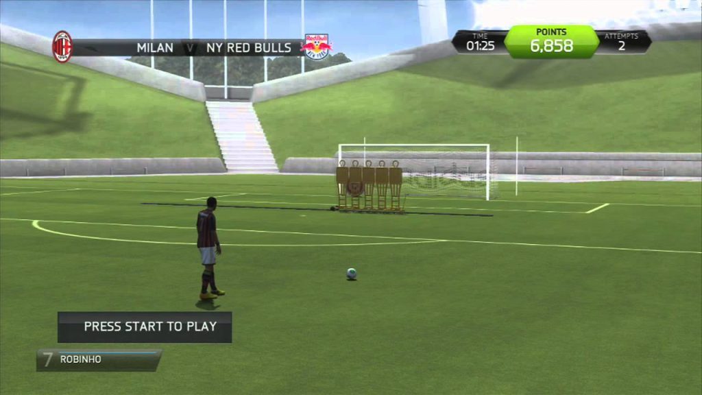 FIFA 14 Skill Games - Free Kicks with Robinho (AC Milan)