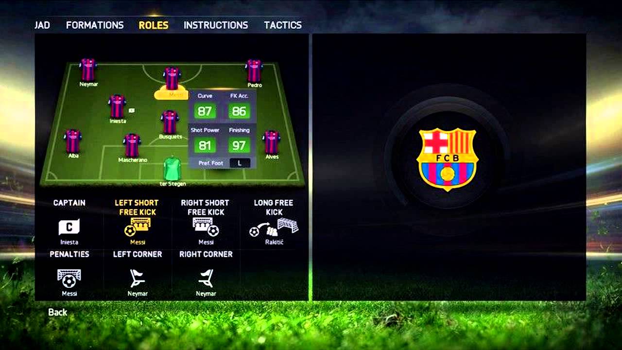 FIFA 15 NEW TEAM MANAGEMENT! WITH SCREENSHOTS