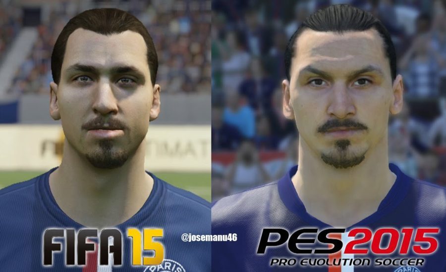 FIFA 15 vs PES 2015 PSG Face Comparison