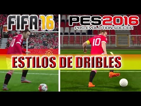FIFA 16 vs PES 2016 - ESTILOS DE DRIBLES / SKILL and TRICKS MOVES
