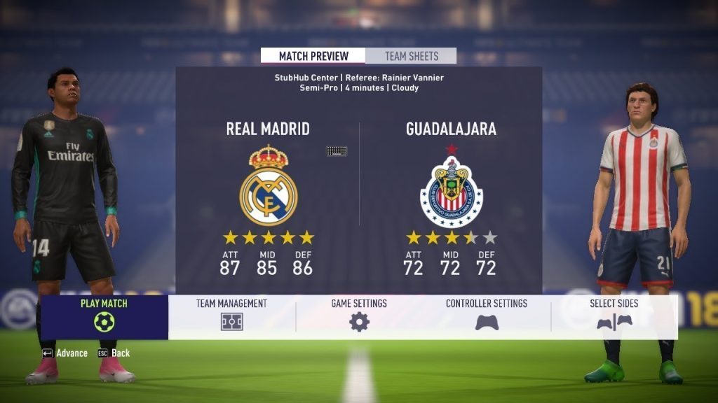 FIFA 18 REAL| MADRID VS GUADALAJARA| PS4 GAMEPLAY.