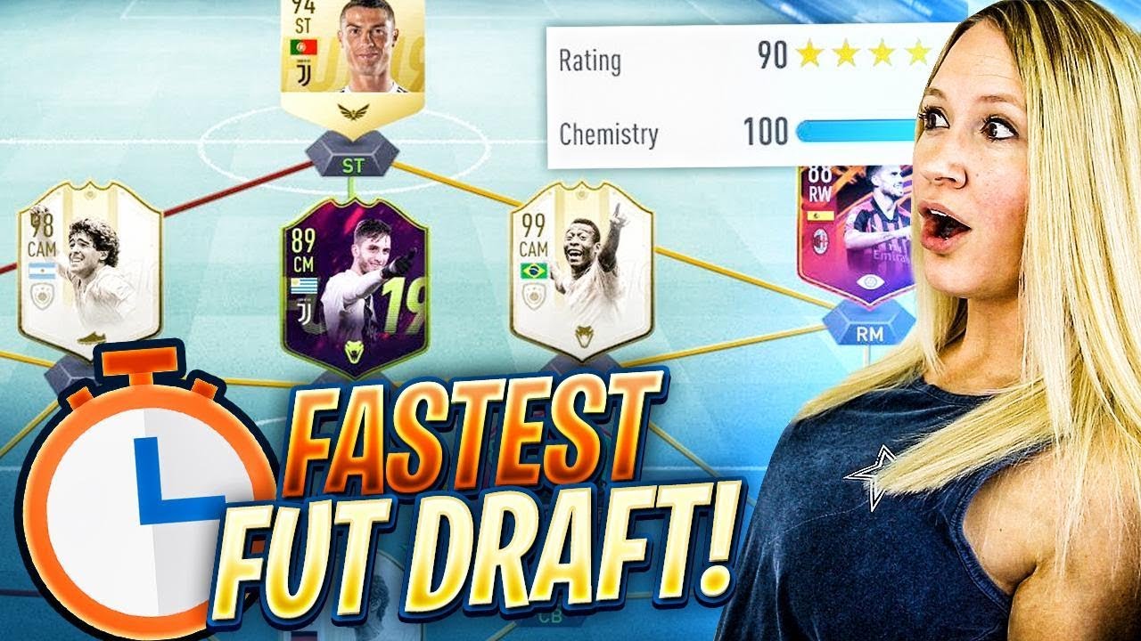 FIFA 19 - THE FASTEST FUT DRAFT WORLD RECORD CHALLENGE