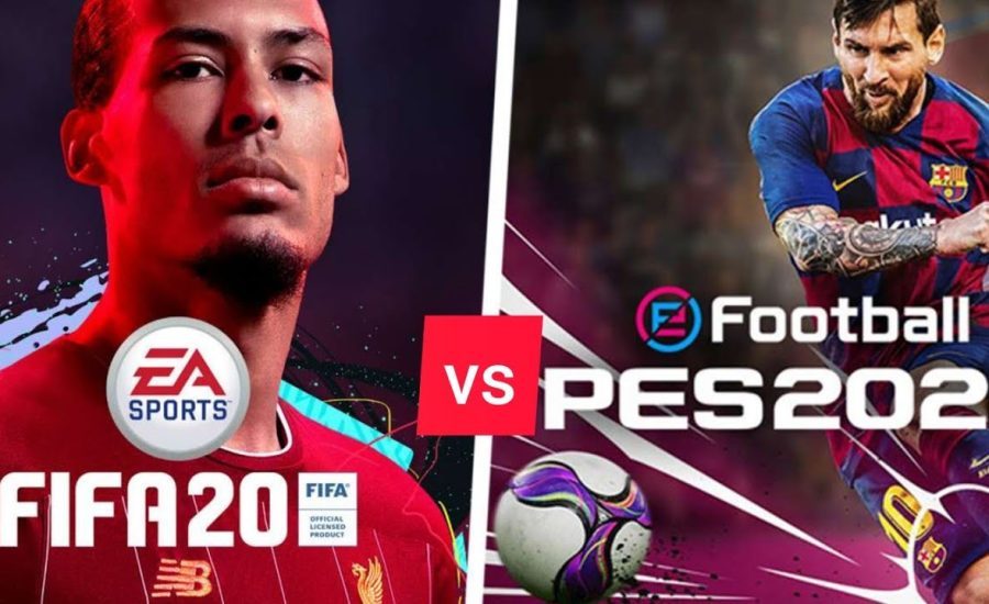 FIFA 20 vs PES 2020 | UEFA CHAMPIONS LEAGUE FINAL COMPARISON (Barcelona vs Real Madrid) HD