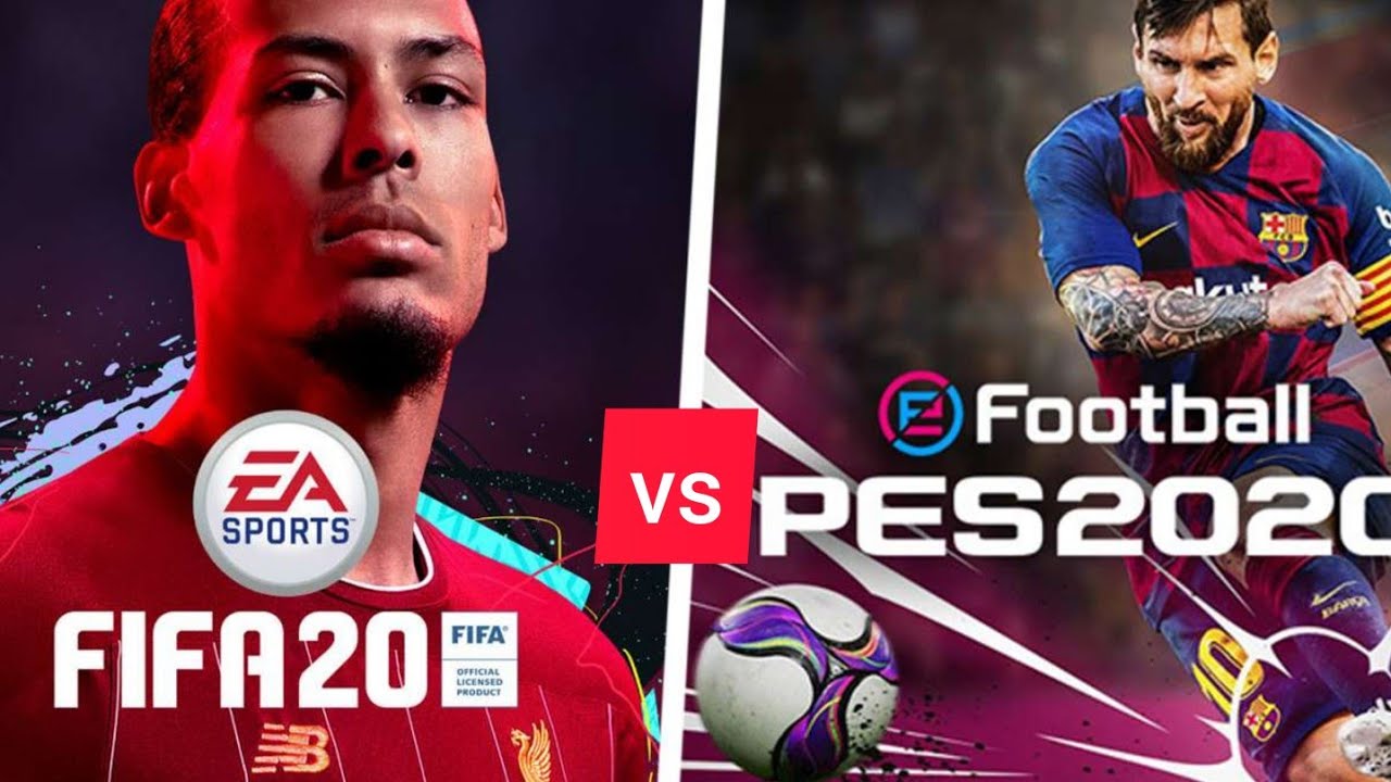 FIFA 20 vs PES 2020 | UEFA CHAMPIONS LEAGUE FINAL COMPARISON (Barcelona vs Real Madrid) HD