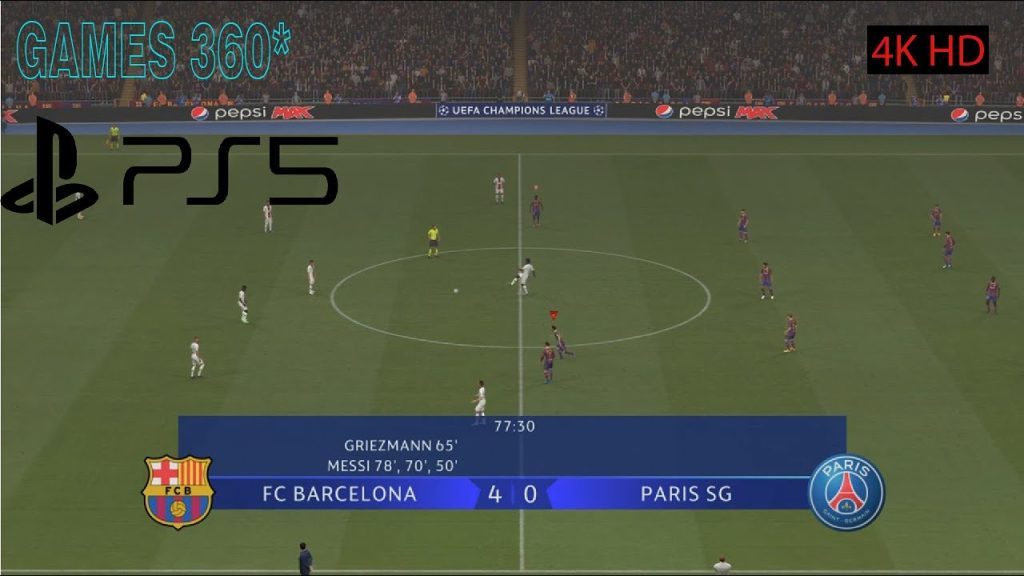 FIFA 21 | Barcelona vs PSG - Champions League Gameplay - Messi Hattrick - PS5/4K