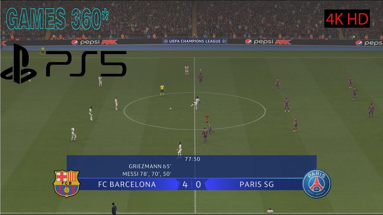 FIFA 21 | Barcelona vs PSG - Champions League Gameplay - Messi Hattrick - PS5/4K