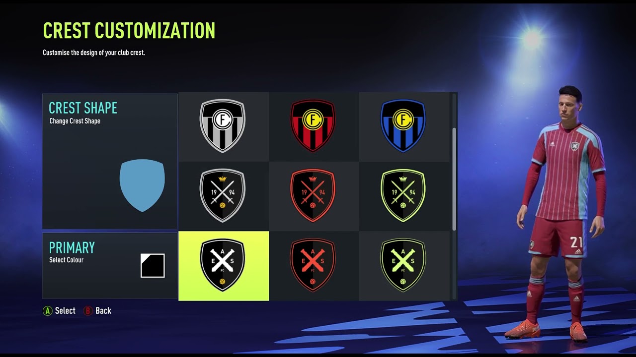 FIFA 22 | ALL LOGO/BADGE DESIGNS IN CREATE A CLUB CAREER MODE!!