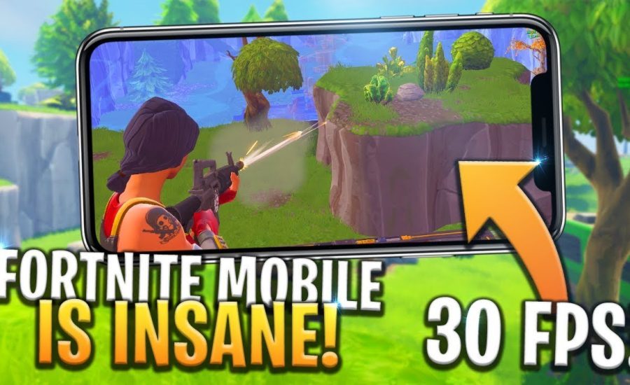 FORTNITE MOBILE GAMEPLAY IS 30FPS WITH GOOD GRAPHICS! iOS/ANDROID - Fortnite: Battle Royale