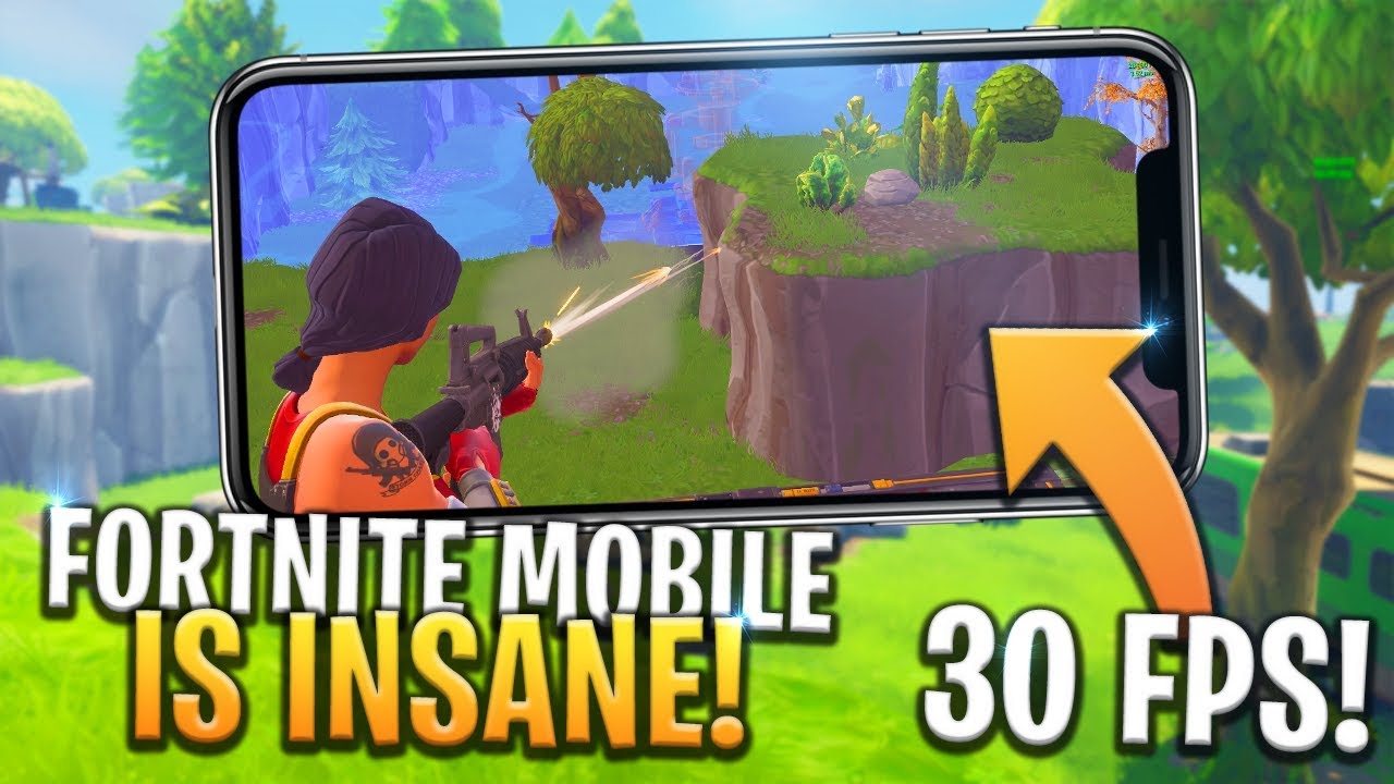 FORTNITE MOBILE GAMEPLAY IS 30FPS WITH GOOD GRAPHICS! iOS/ANDROID - Fortnite: Battle Royale