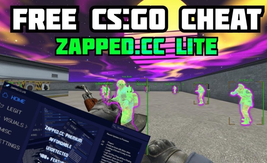FREE CS:GO CHEAT | ZAPPED.CC LITE + DOWNLOAD