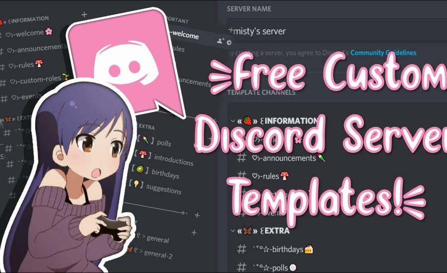 FREE Custom Discord Server Templates!