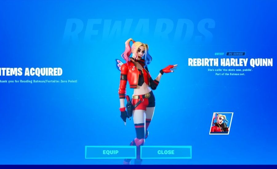 FREE REBIRTH HARLEY QUINN SKIN CODE! (Fortnite 16.20 Update)