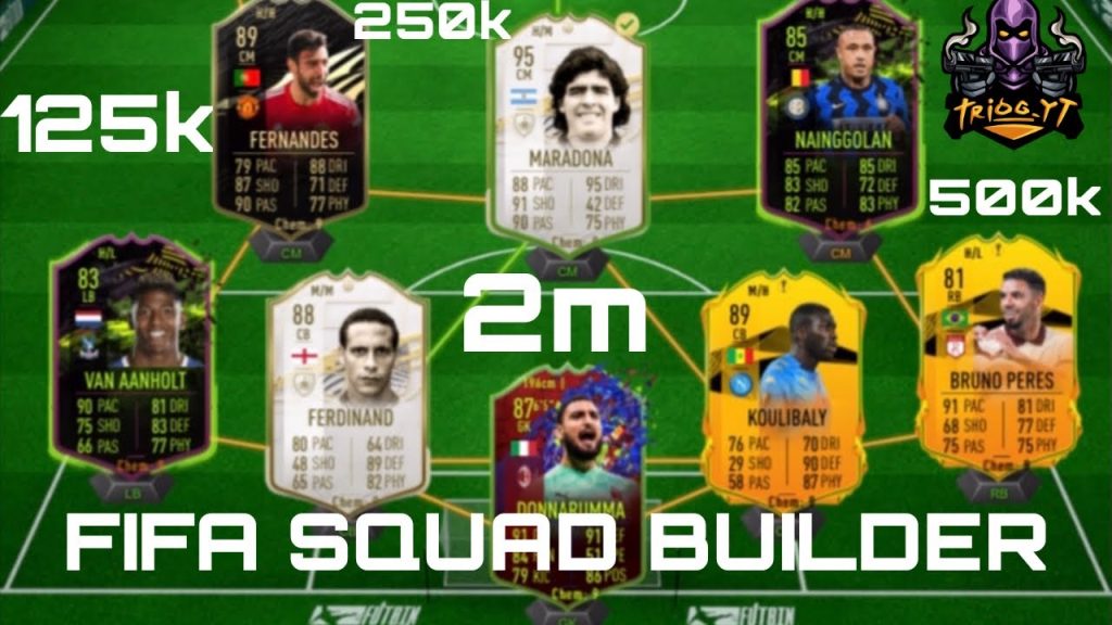 Fifa 21 Diego maradona squad and 125k, 250k, 500k, 2m I created the squads with these budgets