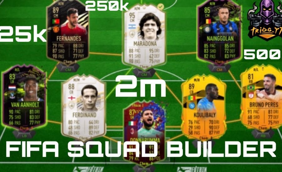 Fifa 21 Diego maradona squad and 125k, 250k, 500k, 2m I created the squads with these budgets