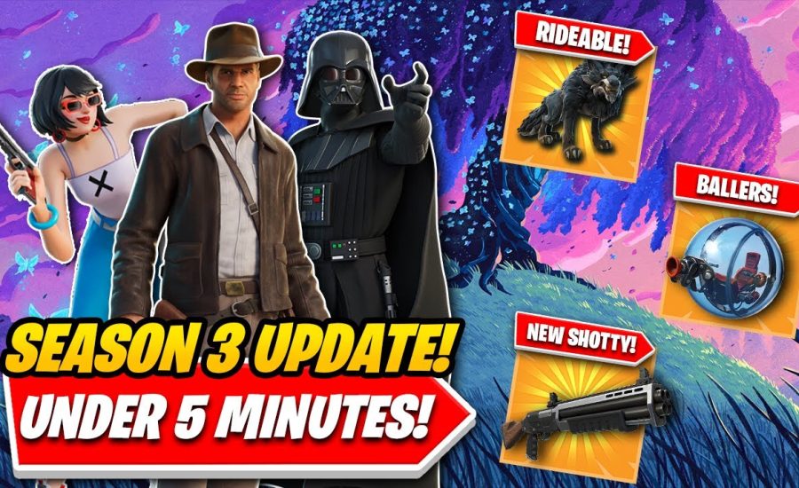 Fortnite CHAPTER 3 SEASON 3 Update Explained: EVERYTHING You NEED TO KNOW In UNDER 5 MINUTES!
